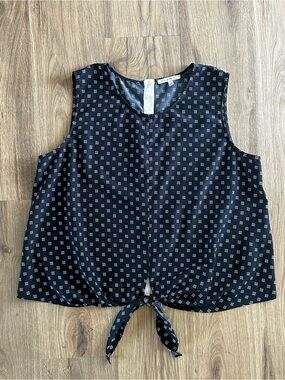 41 Hawthorn Printed Tie-Hem Sleeveless Top